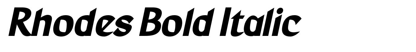 Rhodes Bold Italic